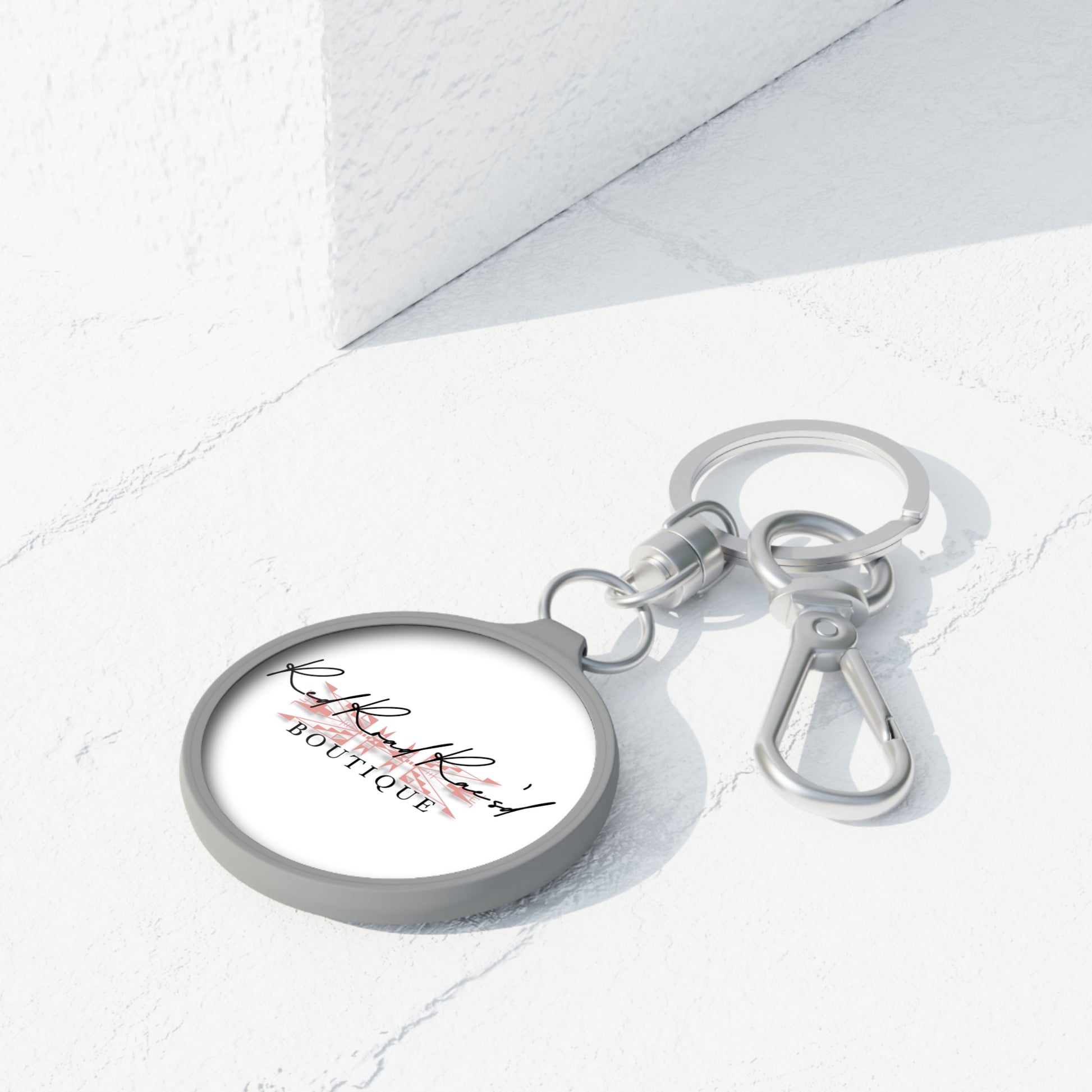 Personalized Keyring Tag – Customizable Colorful Keychain for Boutique Lovers