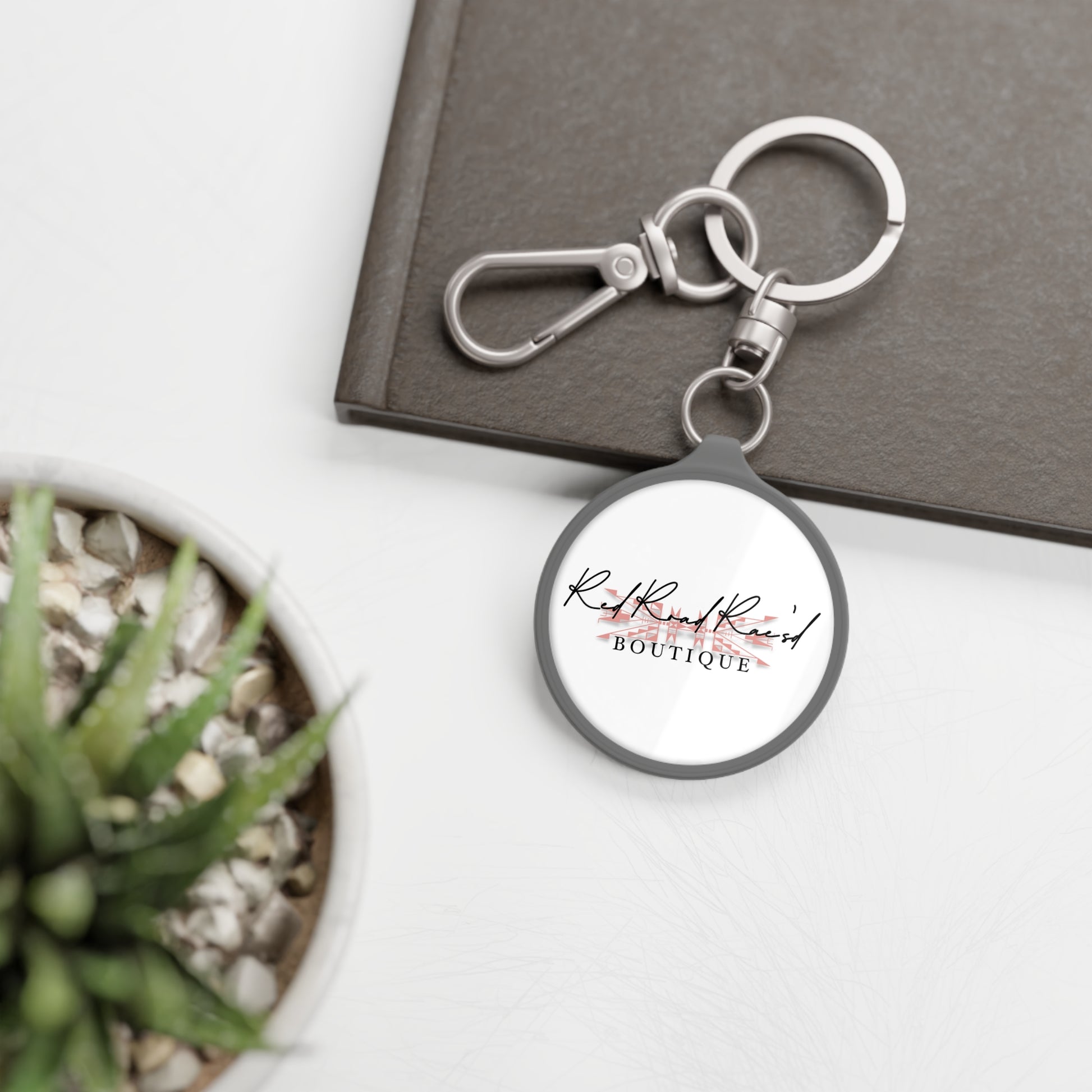 Personalized Keyring Tag – Customizable Colorful Keychain for Boutique Lovers