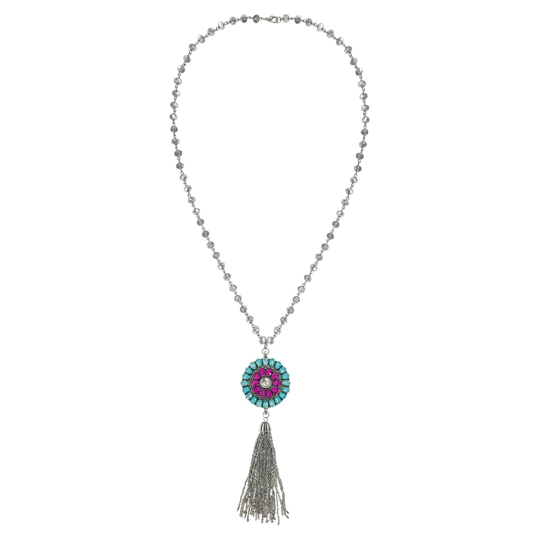 All for you multi-colored pendent necklace