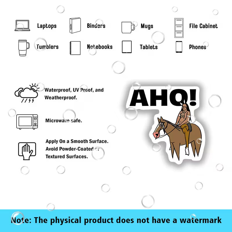 AHO Waterproof Vinyl Sticker