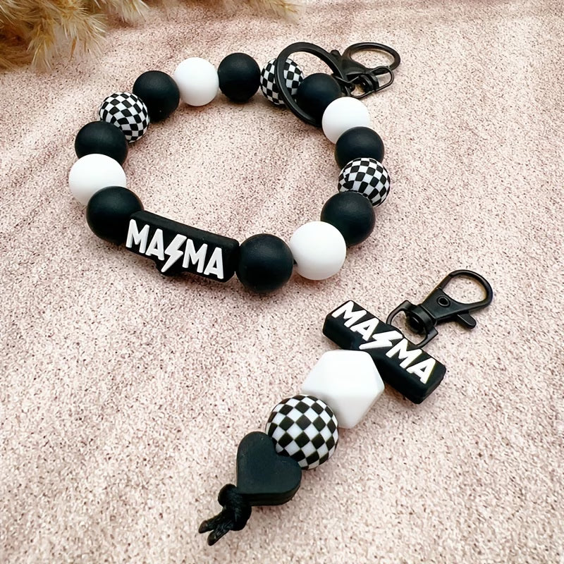 B/W MAMA Keyring