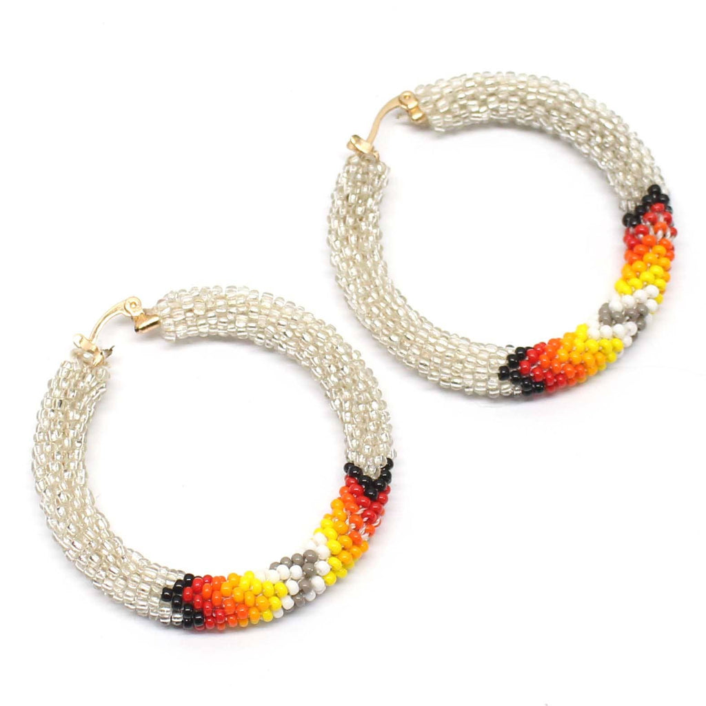 2 inch Silver hoops