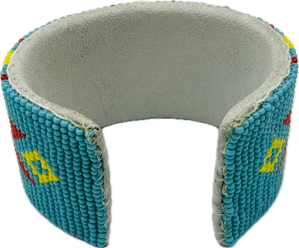 Turq/Red Star Cuff