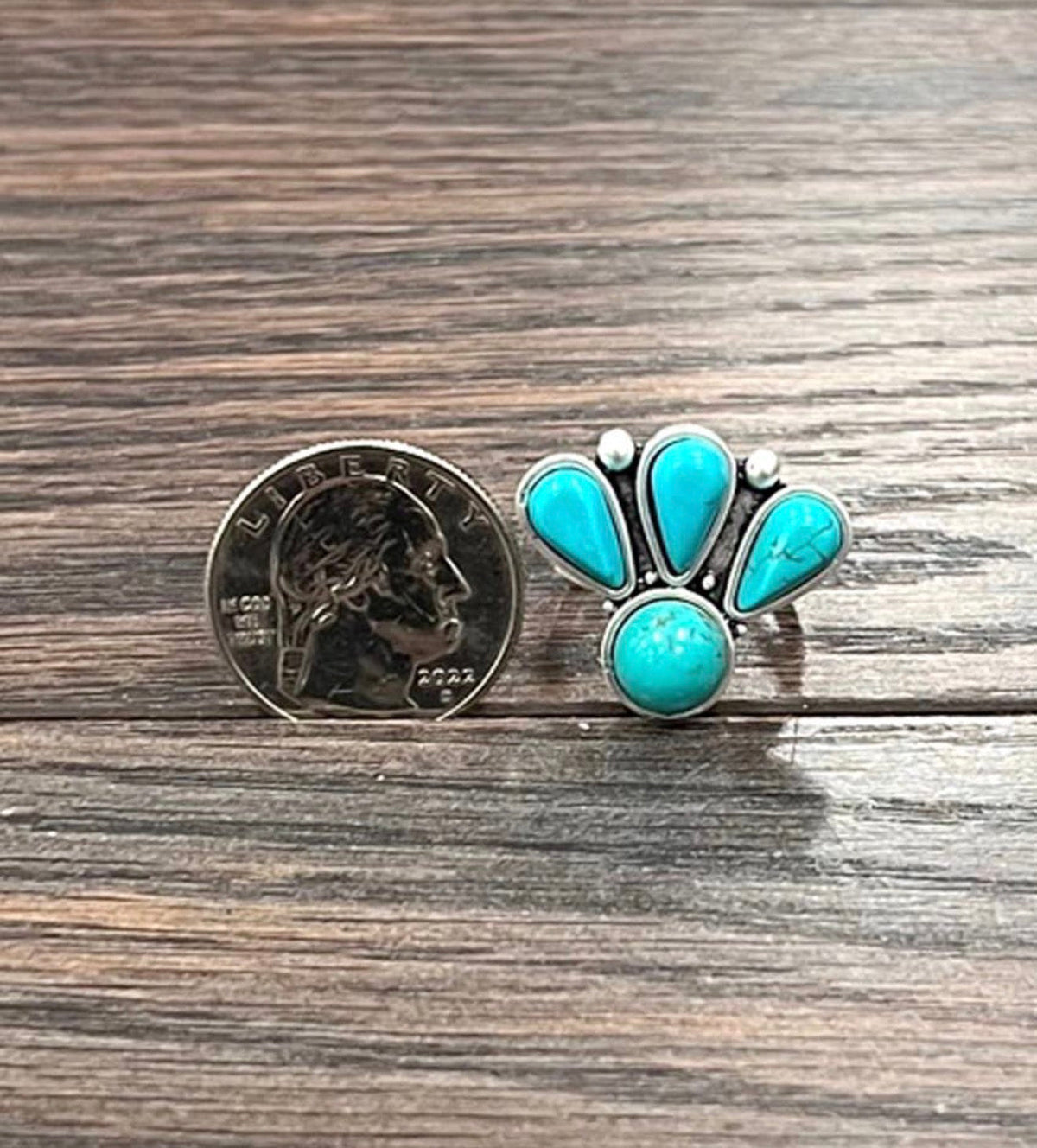 Faux Western Turquoise Ring