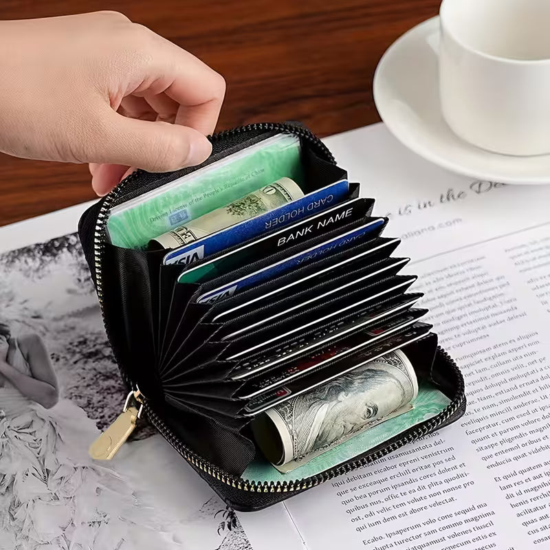Checkered Card Wallet