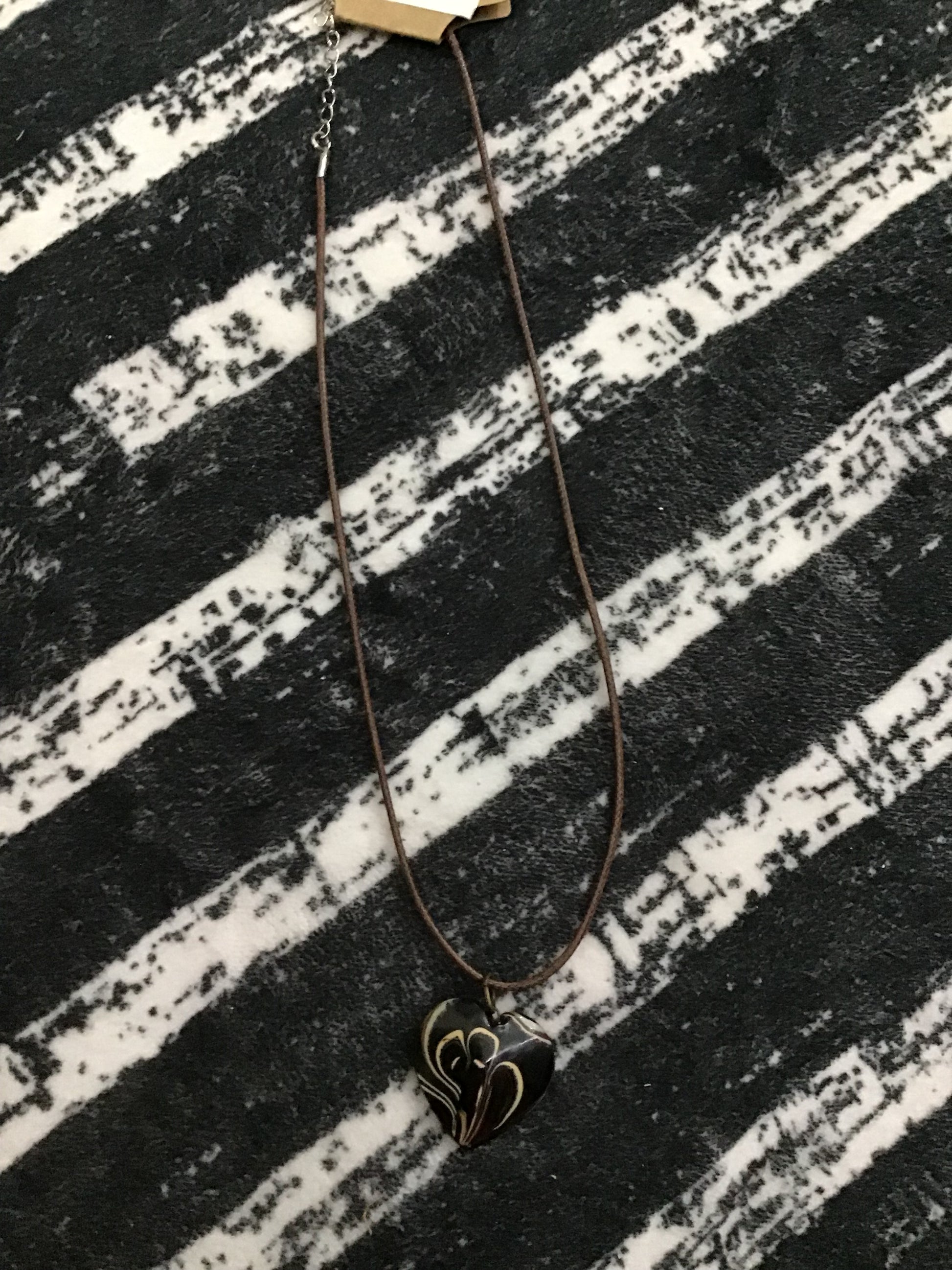 Marble heart necklace
