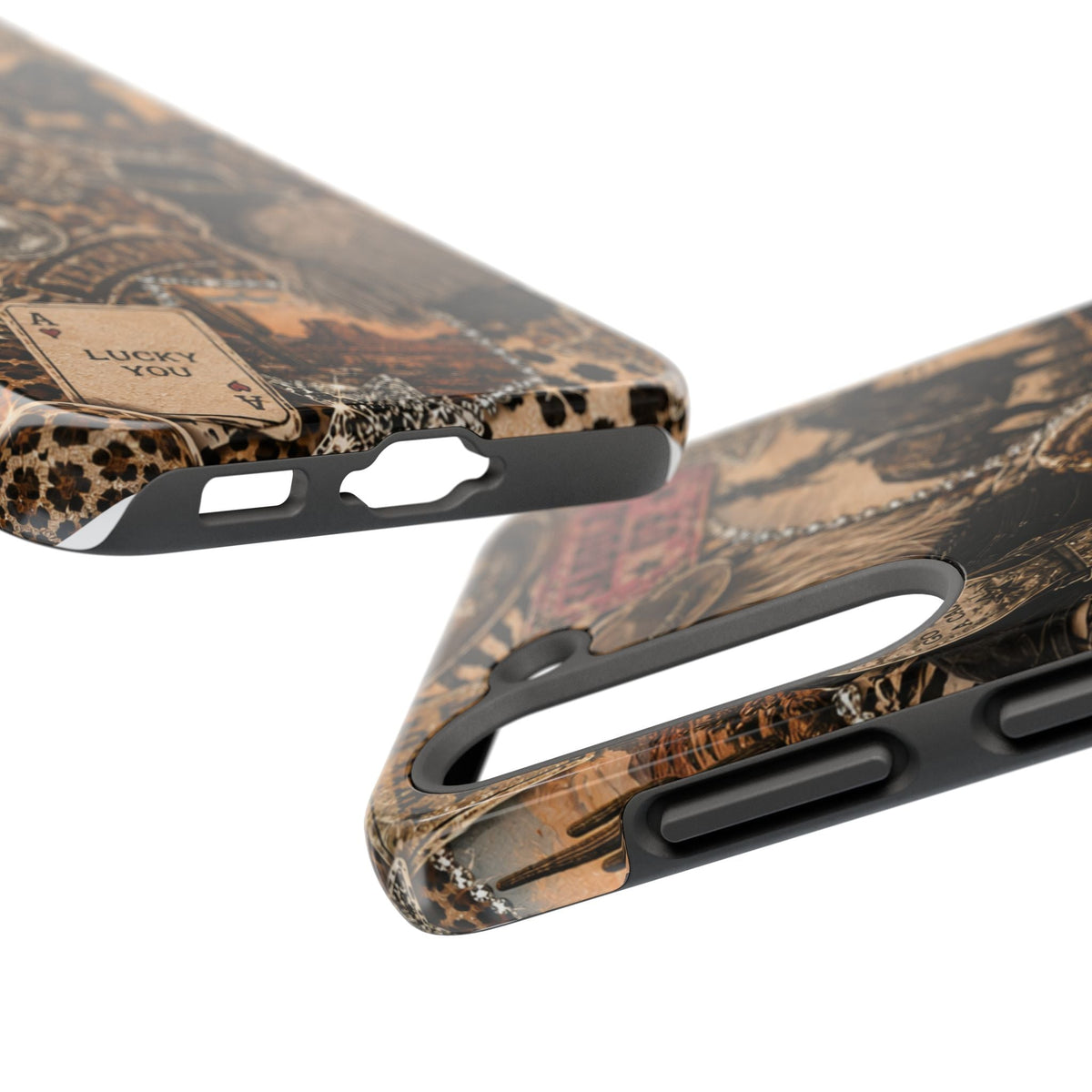 Western Collage Tough Phone Case — Cowboy Rodeo Lucky You Design