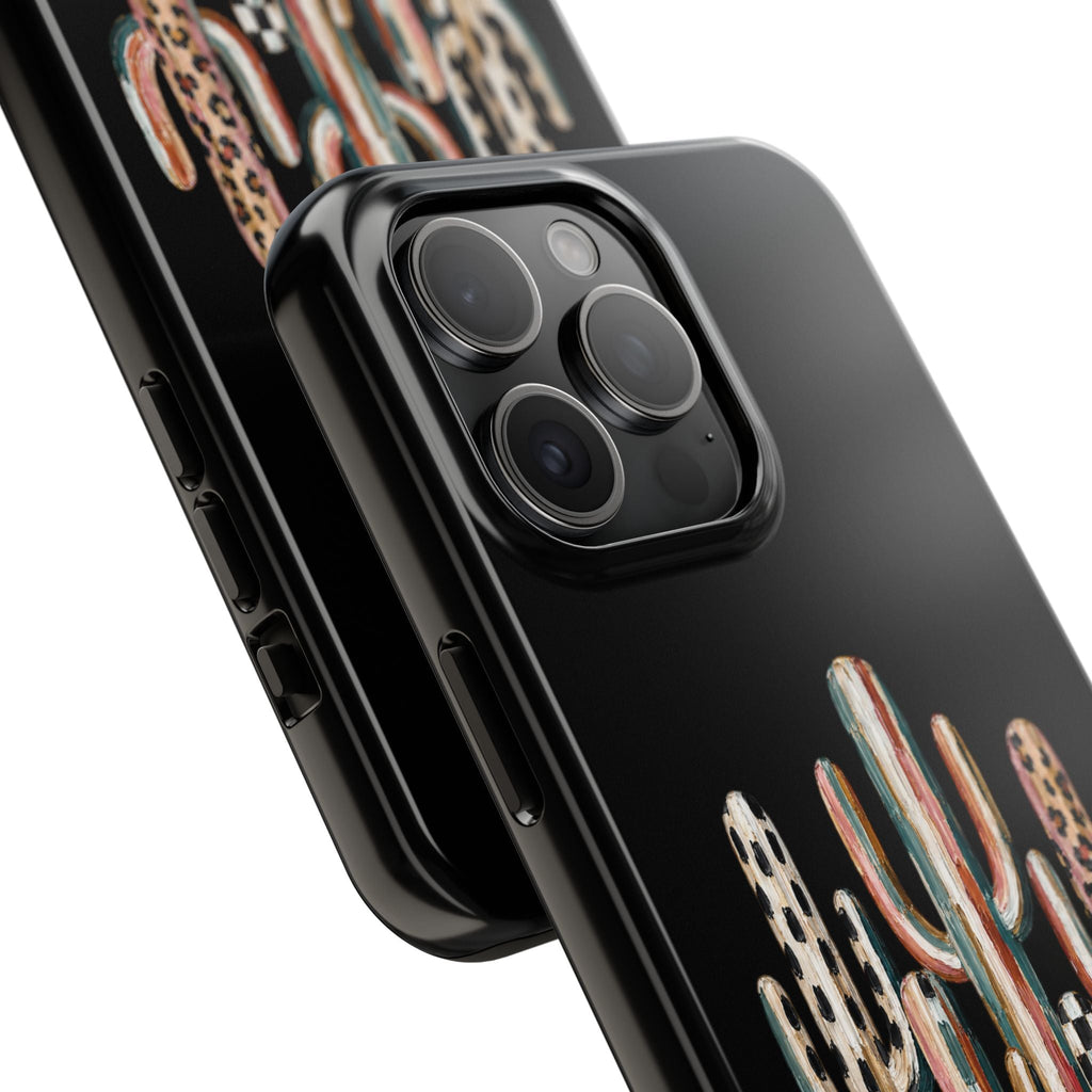 Boho Cactus Trio Phone Case | Tough Phone Case