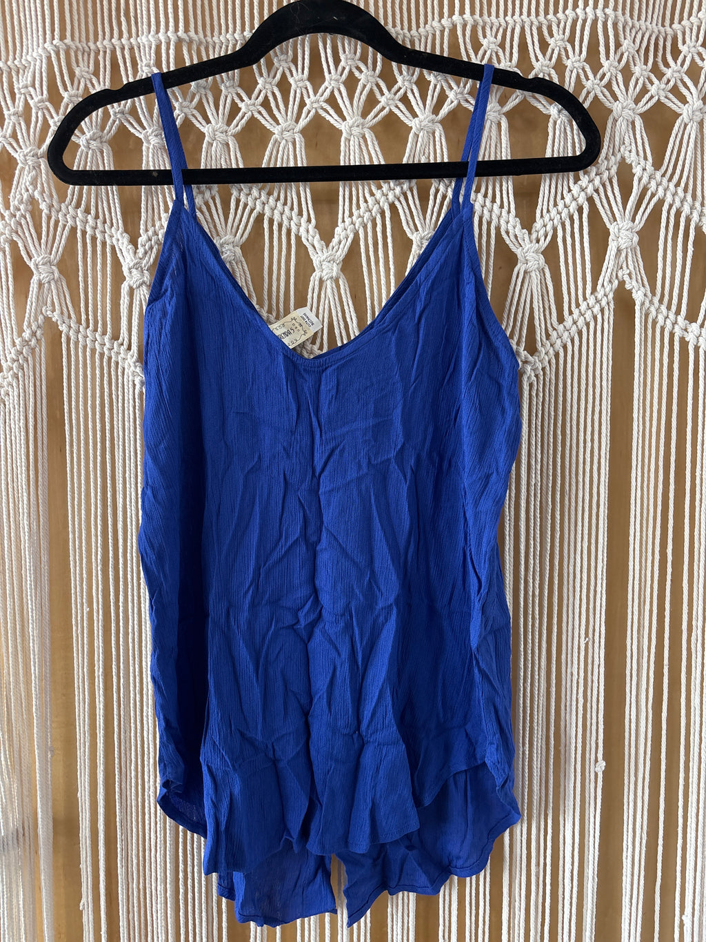 Blue Button Down Tank