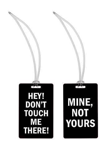 Don't Touch Luggage Tags - Set of 2