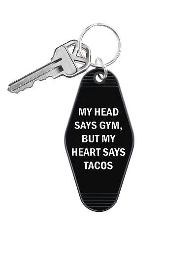 My Head Says Gym Keychain