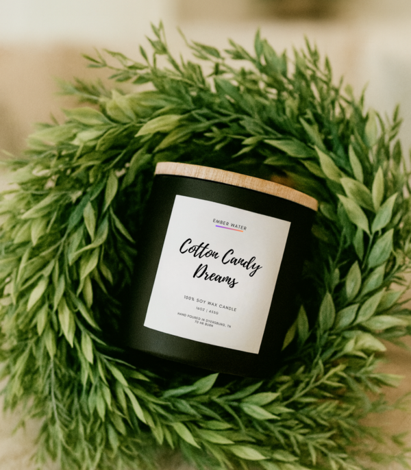 Cotton Candy Dreams 16 oz 100% Soy Candle