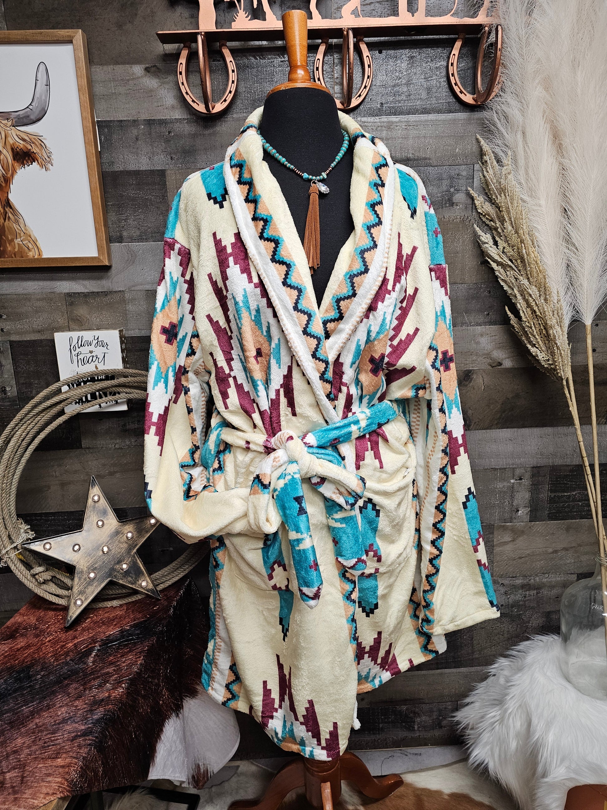 Taos Aztec Women's Bath Robe