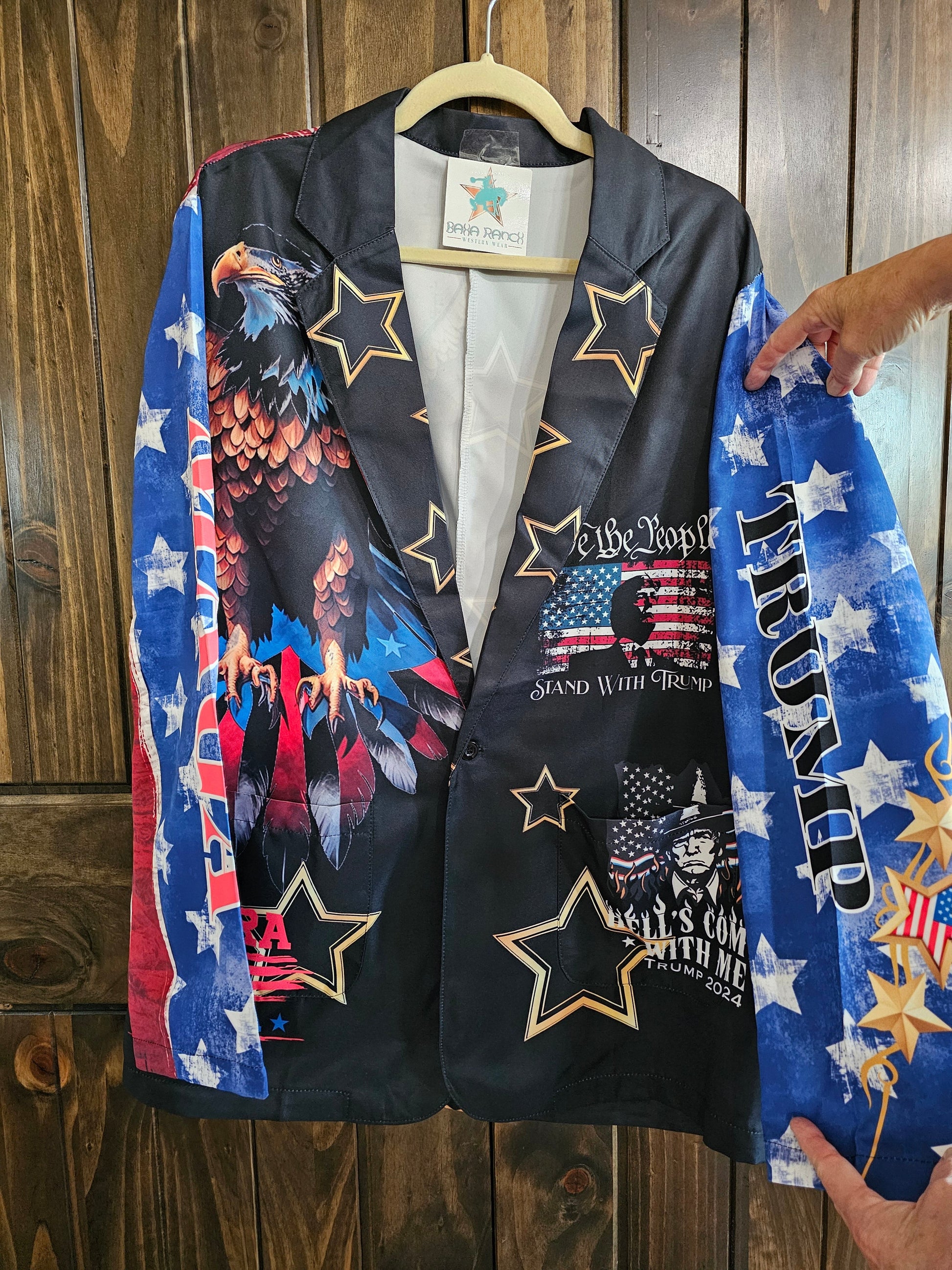 Baha Ranch Ultra Maga Trump Womens Blazer