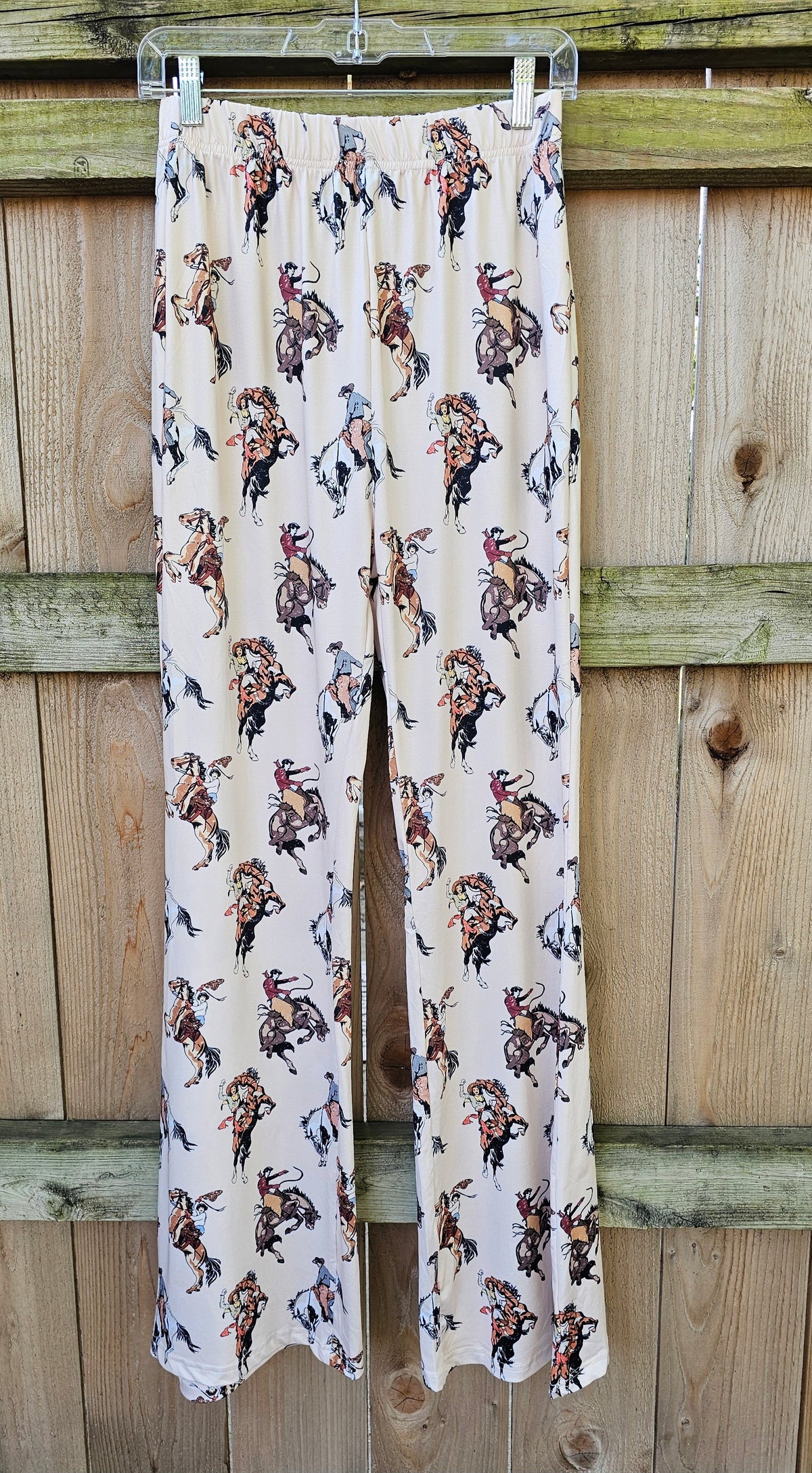 Baha Ranch Vintage Rodeo Cowgirl Flare Pants