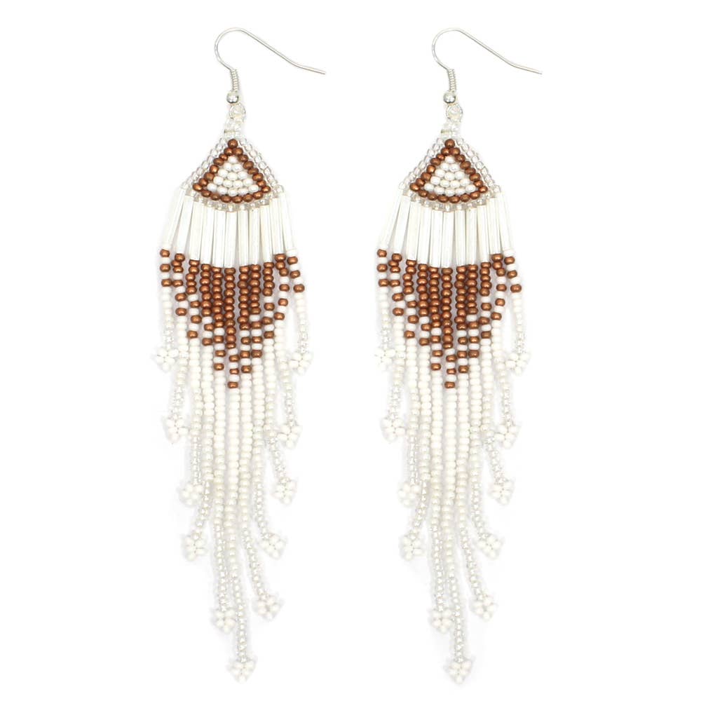 Dove Diamond Tassel Earrings