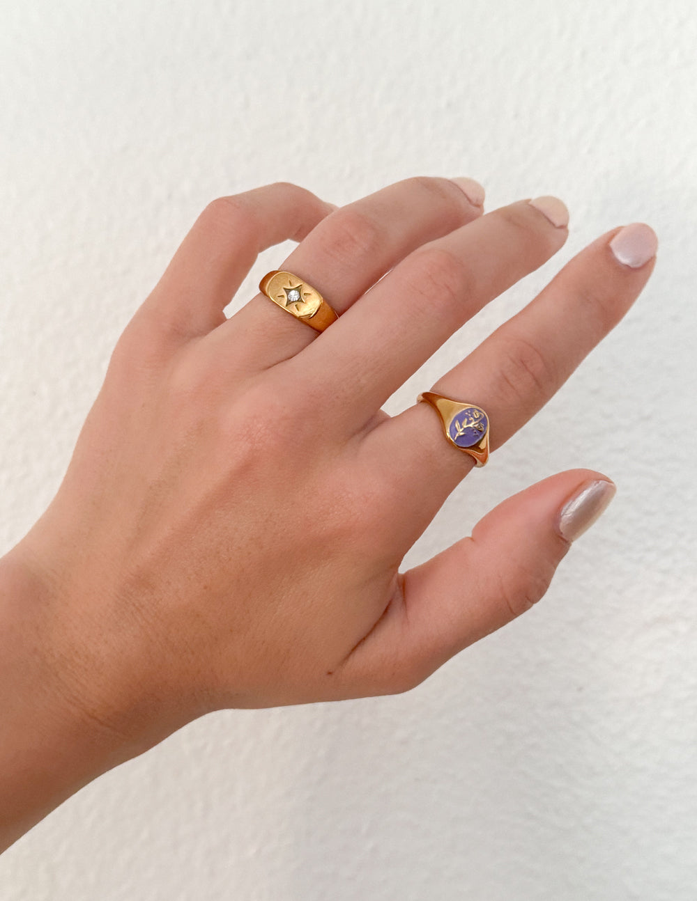 Sd Signets Lavender Flower Signet Ring – Red Road Rae'sd Boutique