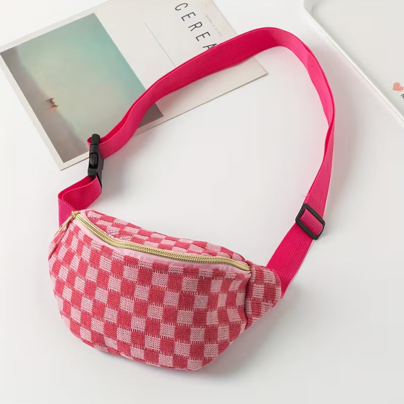 CHECKERED FANNY PACK