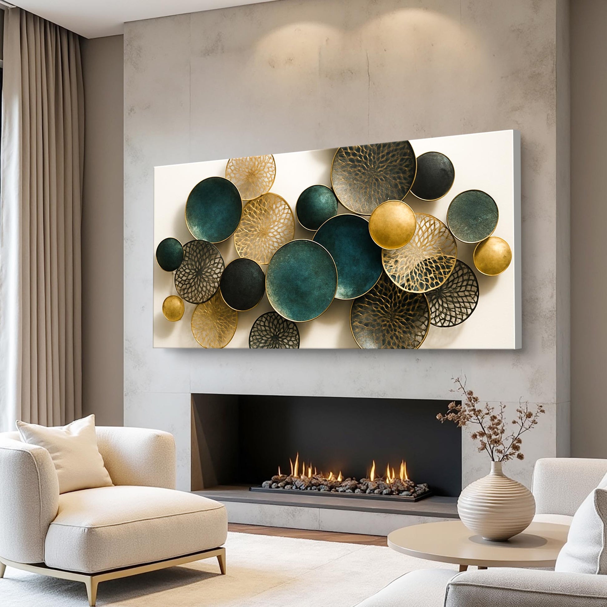 Lotus Leaf Abstract Wall Art VIII