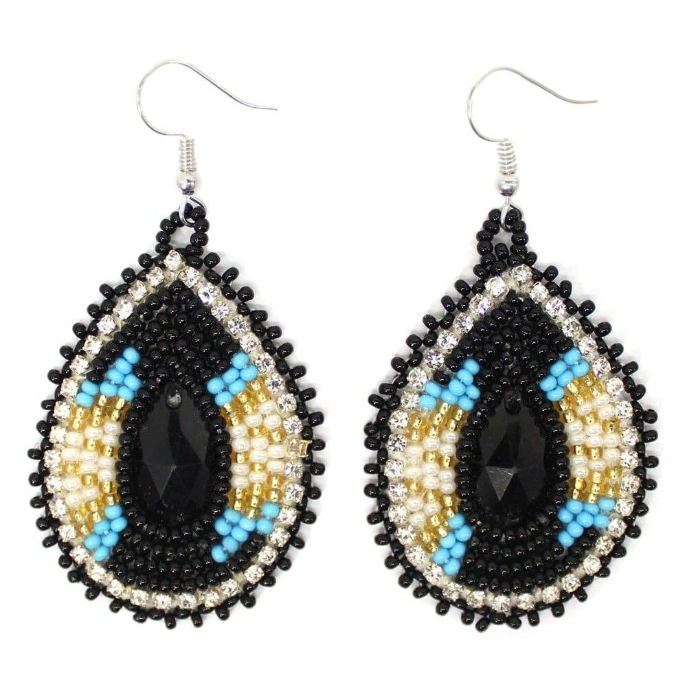 Gem Teardrop Earrings