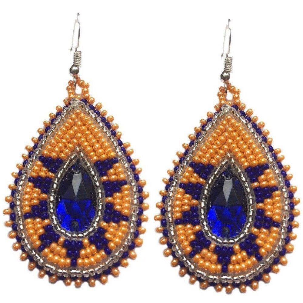 Gem Teardrop Earrings