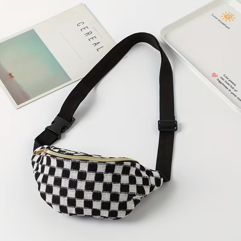 CHECKERED FANNY PACK