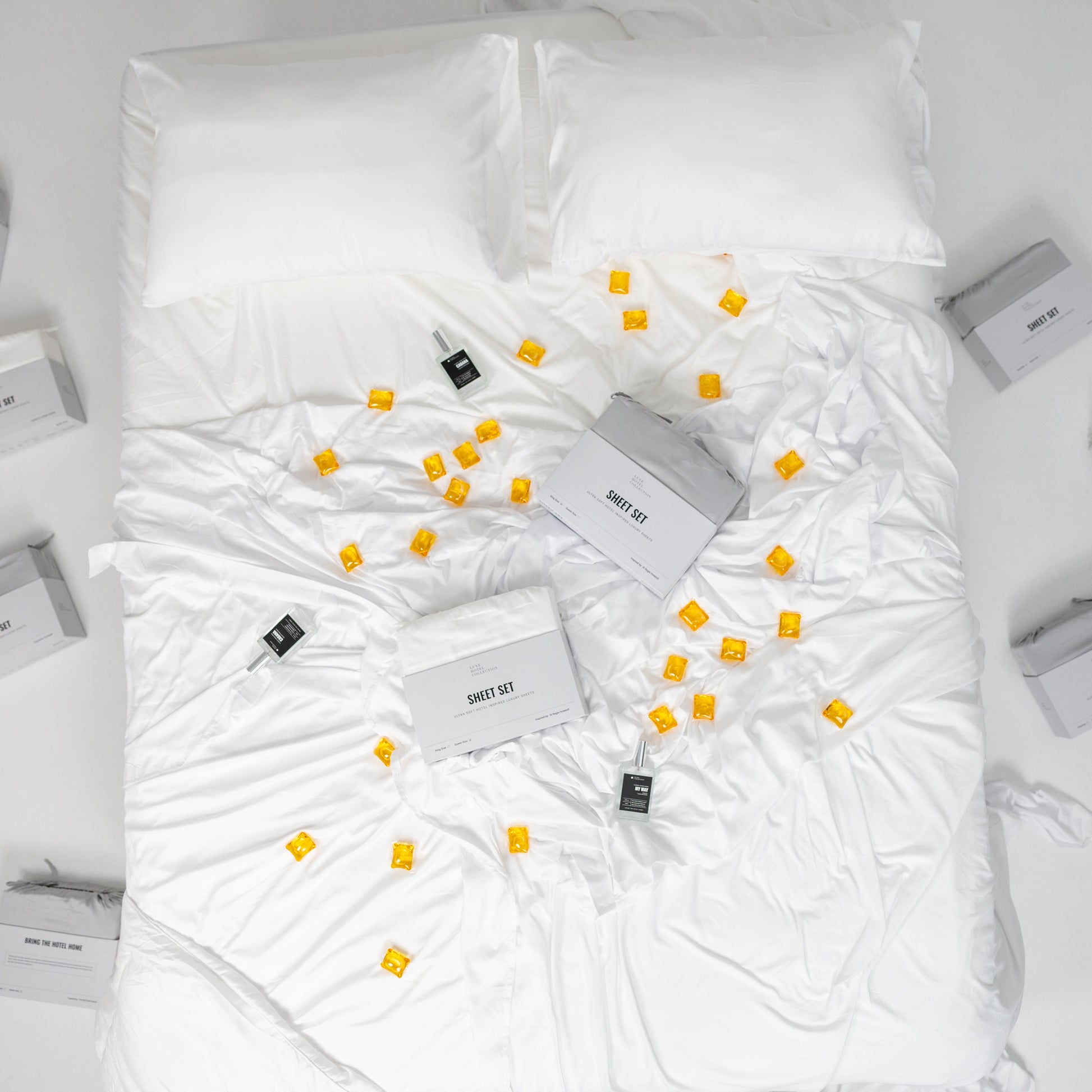 Sateen Cotton Grand Suite Sheet Set