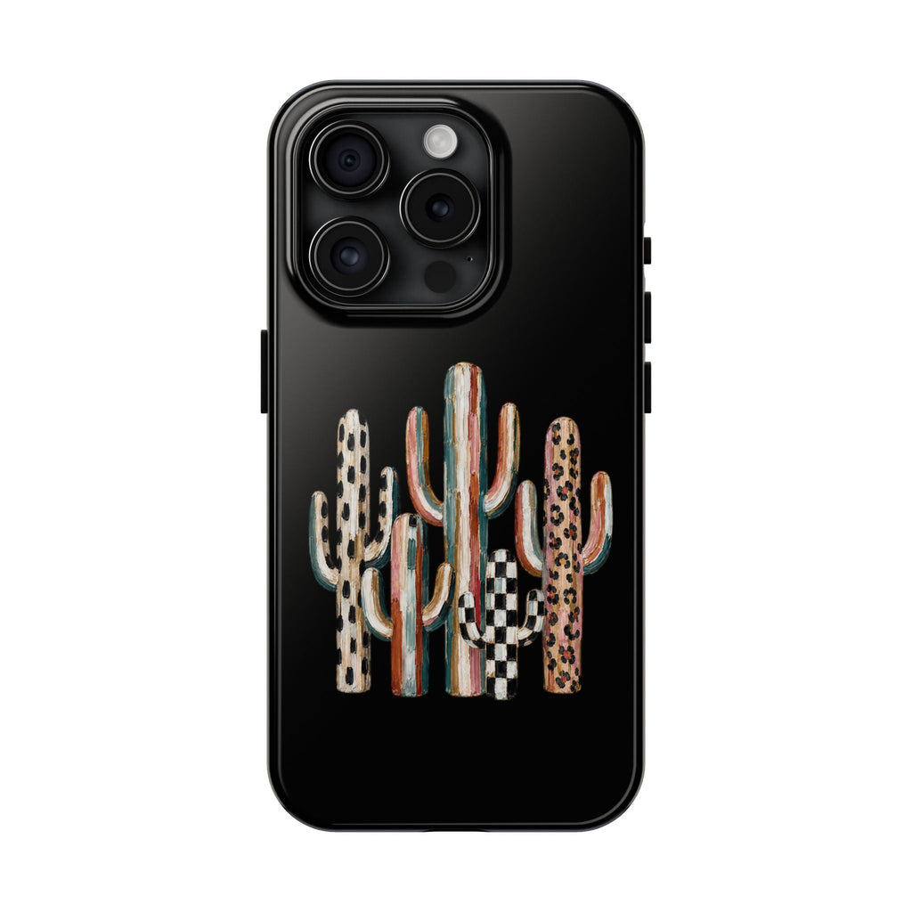 Boho Cactus Trio Phone Case | Tough Phone Case