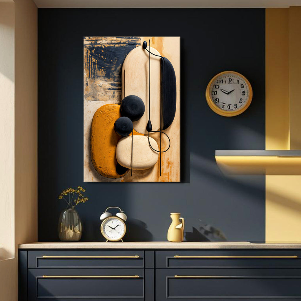 Orange Abstract Harmony Wall Art