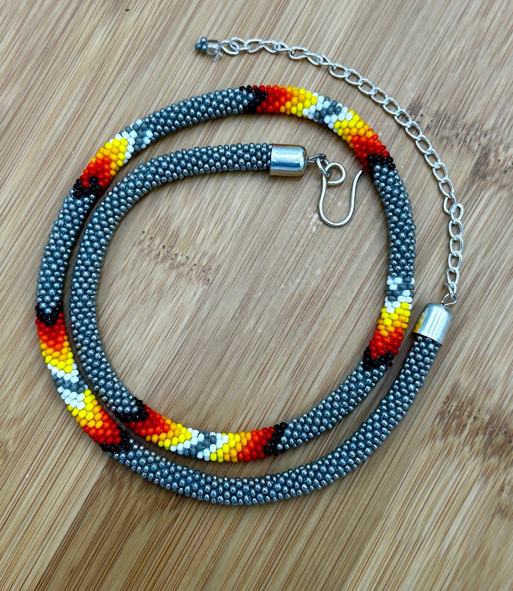 Gray Rope necklace