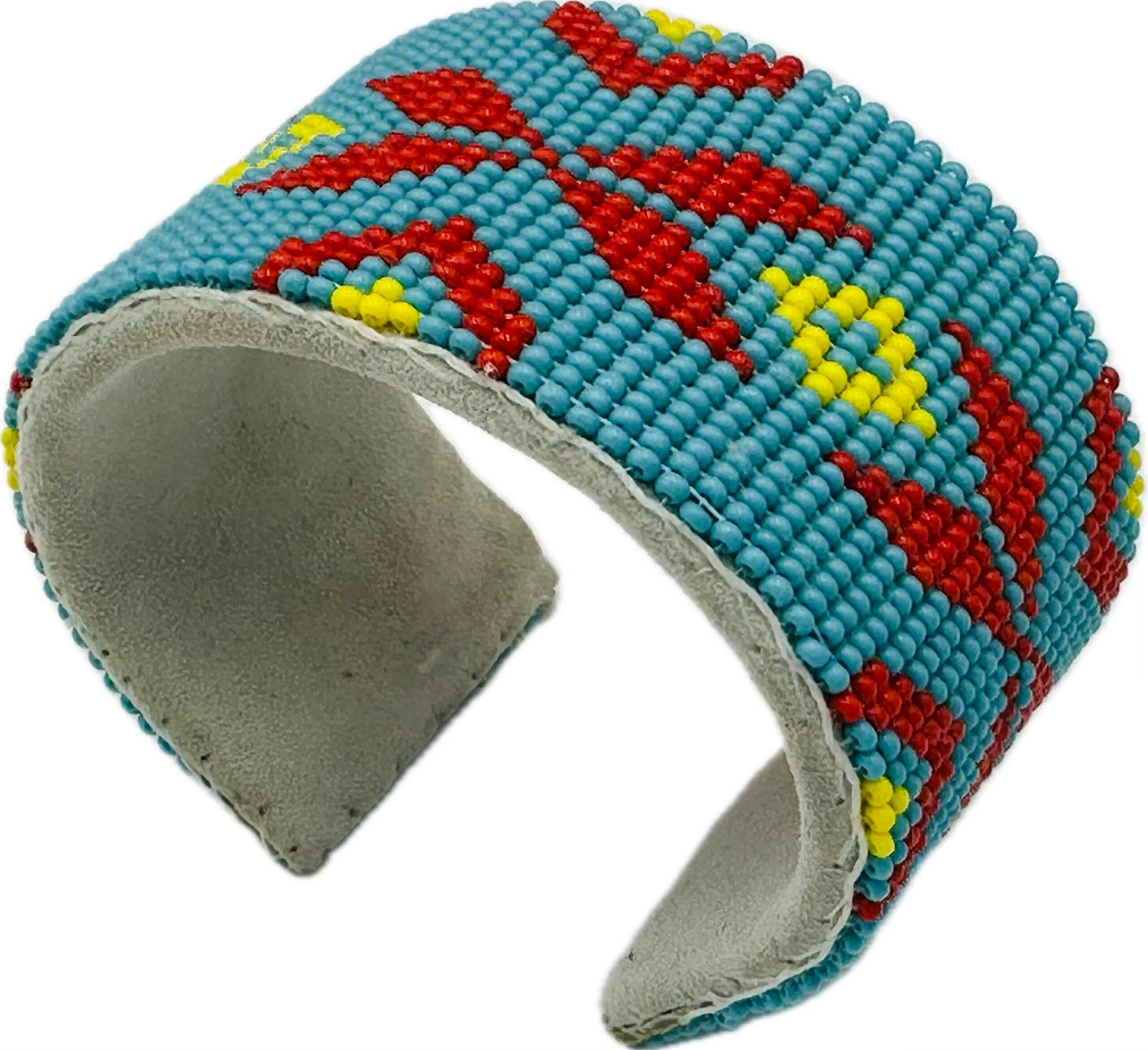 Turq/Red Star Cuff