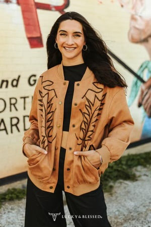 EMBROIDERED BOOT STITCH
BOMBER JACKET