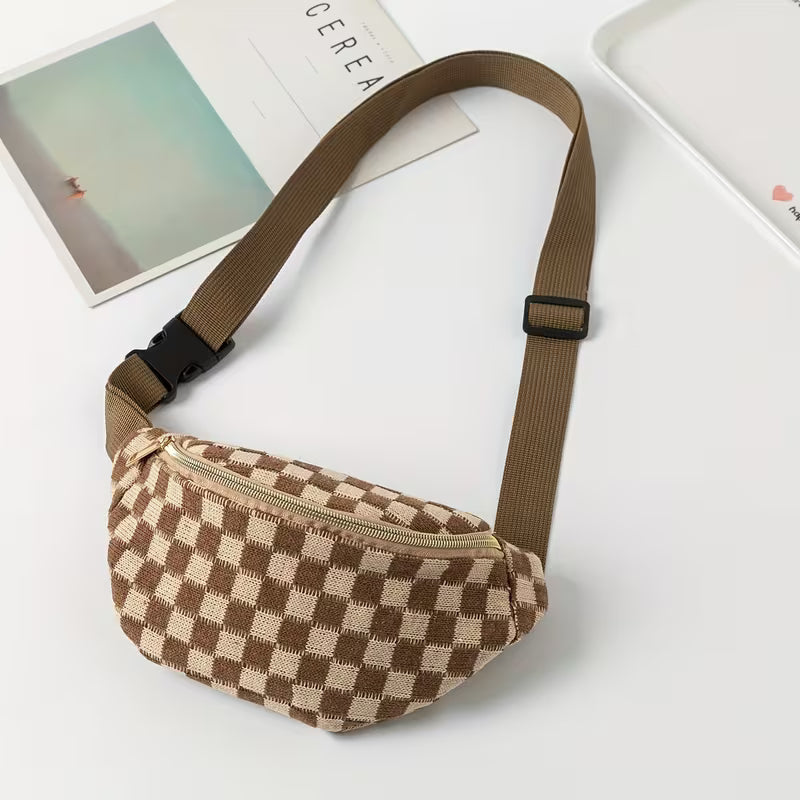 CHECKERED FANNY PACK