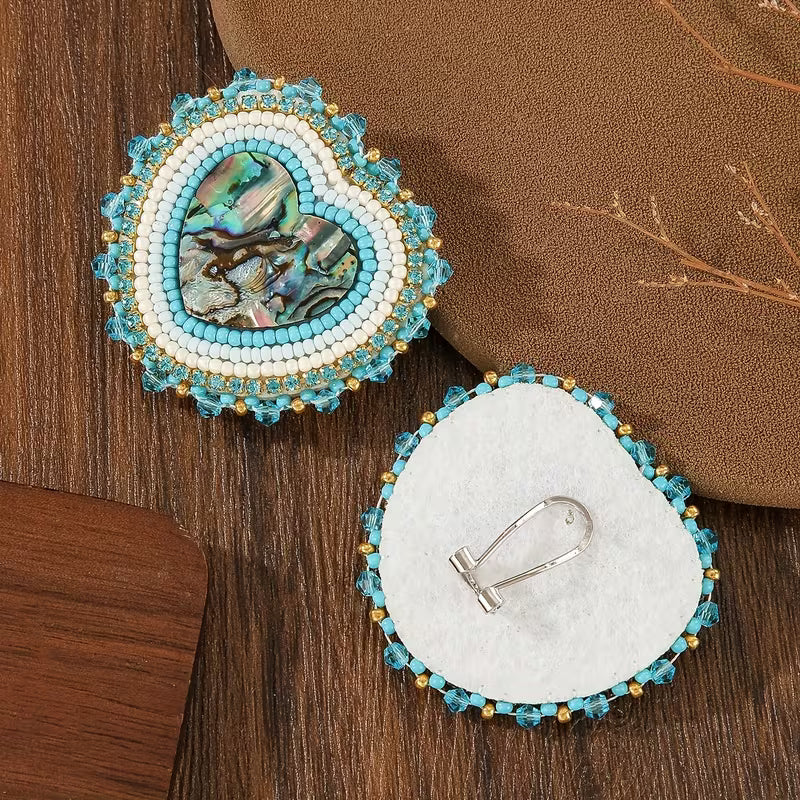 Beaded Shell Studs