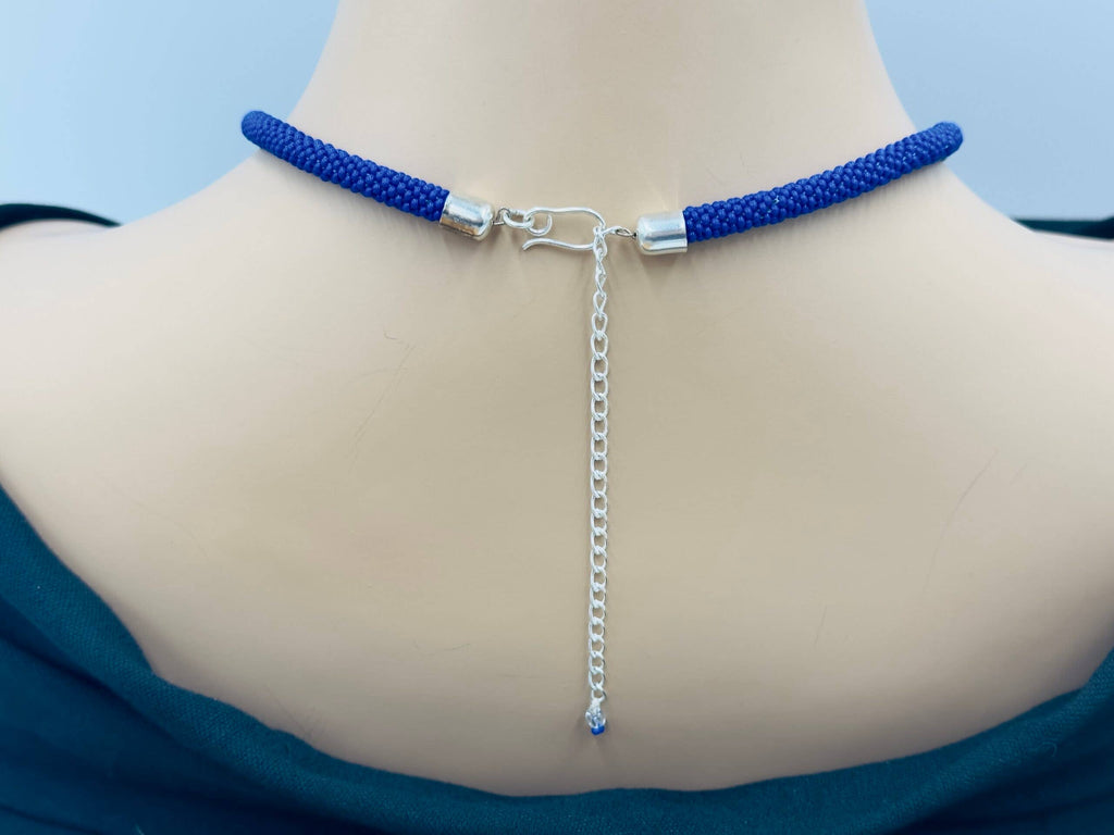 Deep Blue Rope necklace