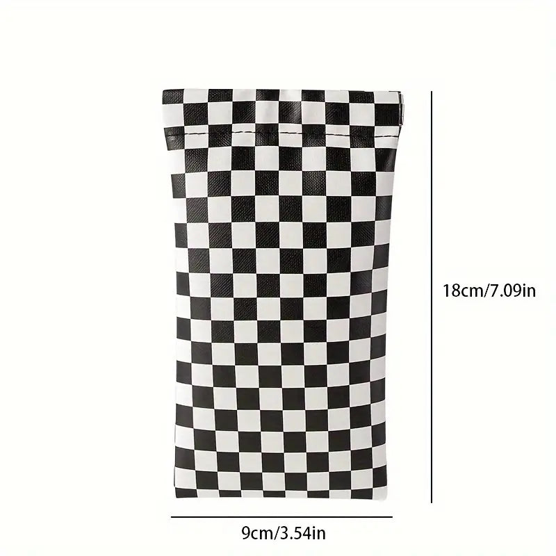 Checkered Glasses Pouch