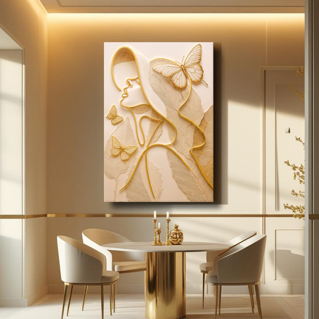 Minimalist Woman Line Wall Art
