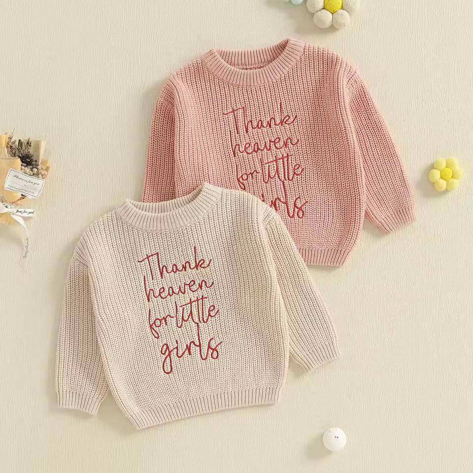 Pink-Thank Heaven Sweater