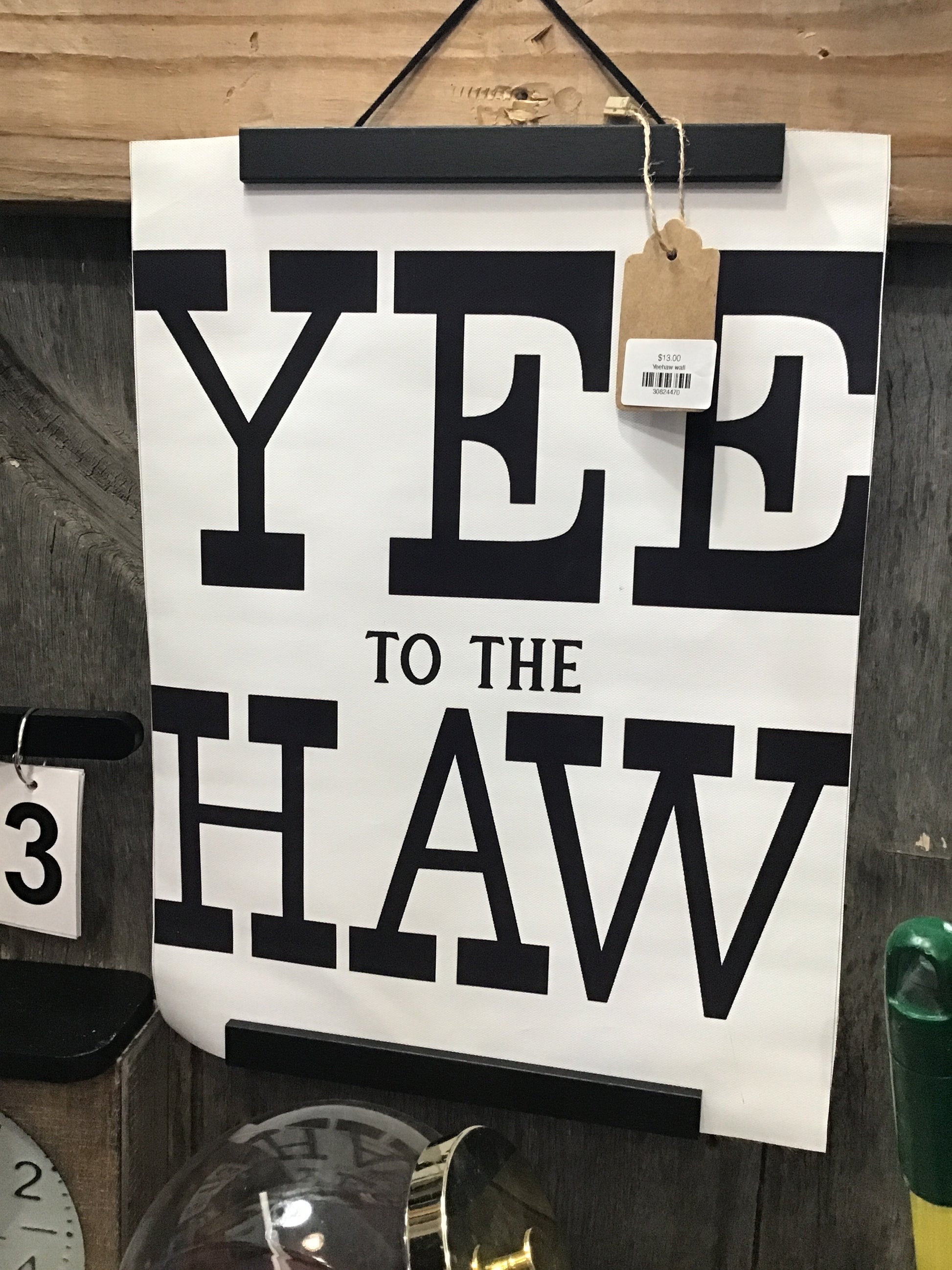 Yeehaw wall