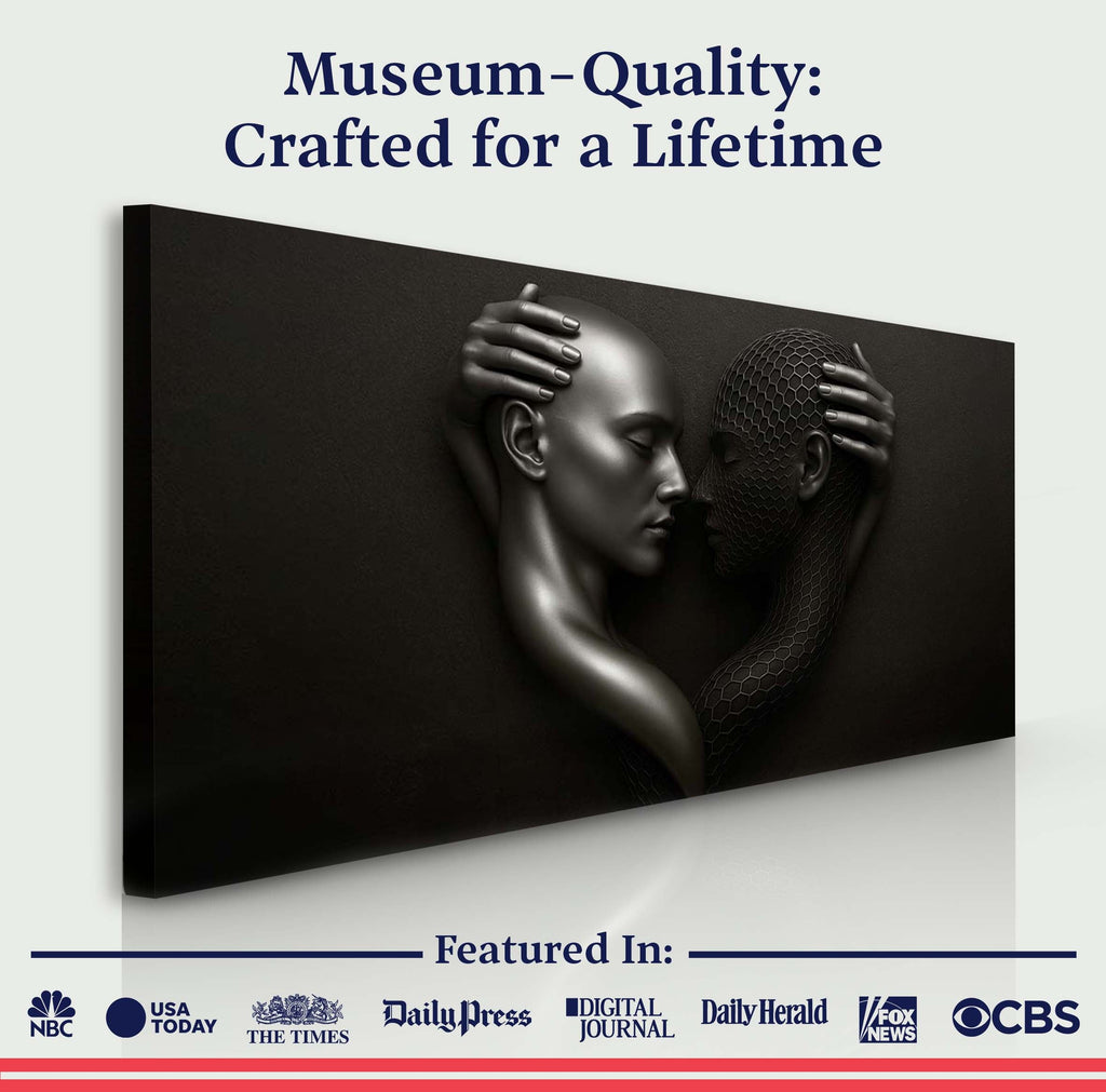 Eternal Love Figure Abstract Wall Art III