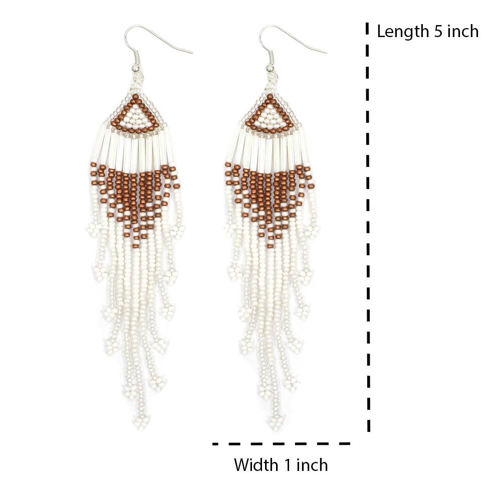 Dove Diamond Tassel Earrings