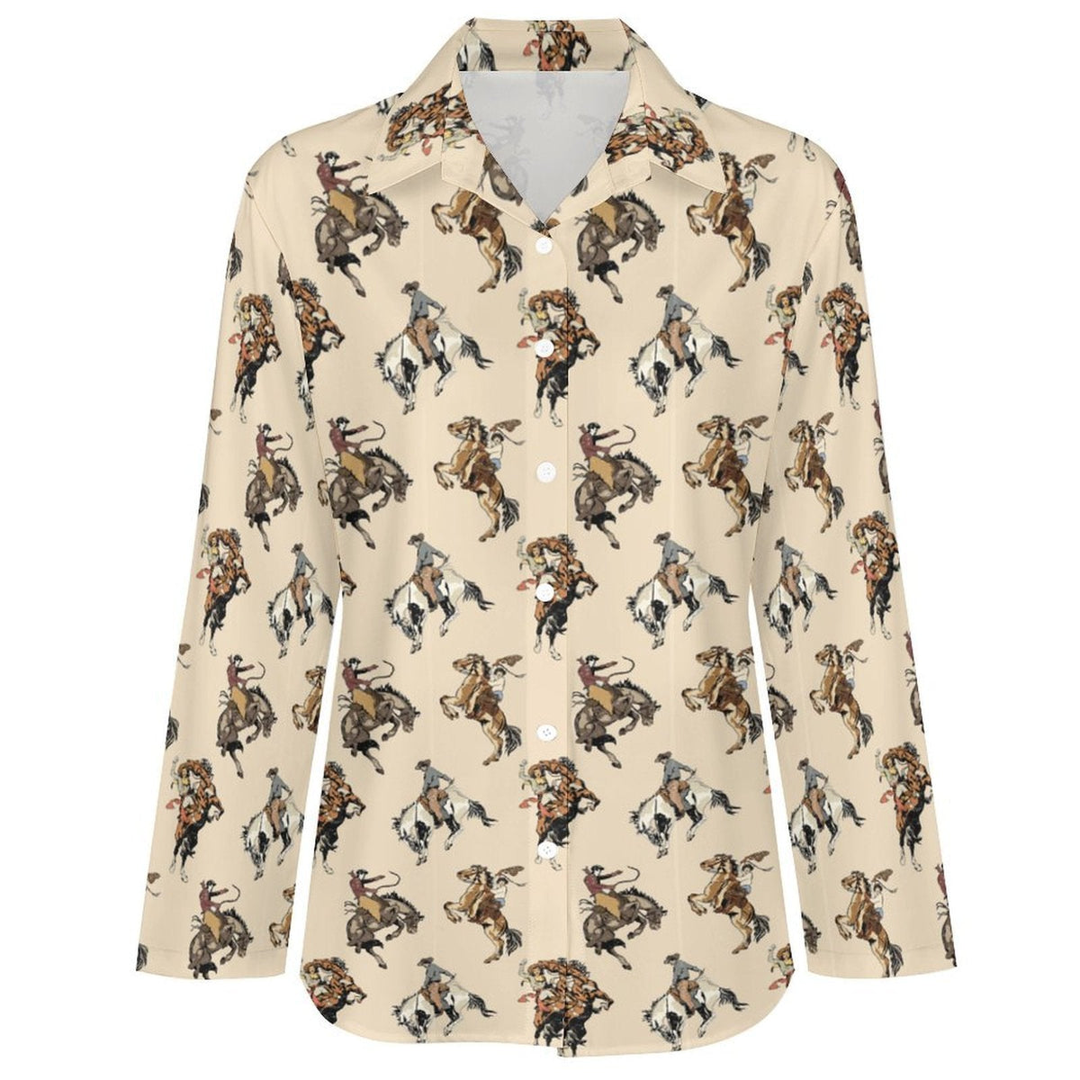 Baha Ranch Vintage Cowgirl Western Button Up Blouse