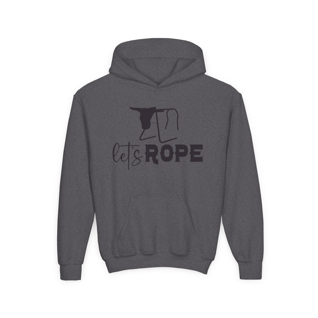 Let's Rope Youth Western Hoodie | Kids Rodeo Cowboy Sweatshirt