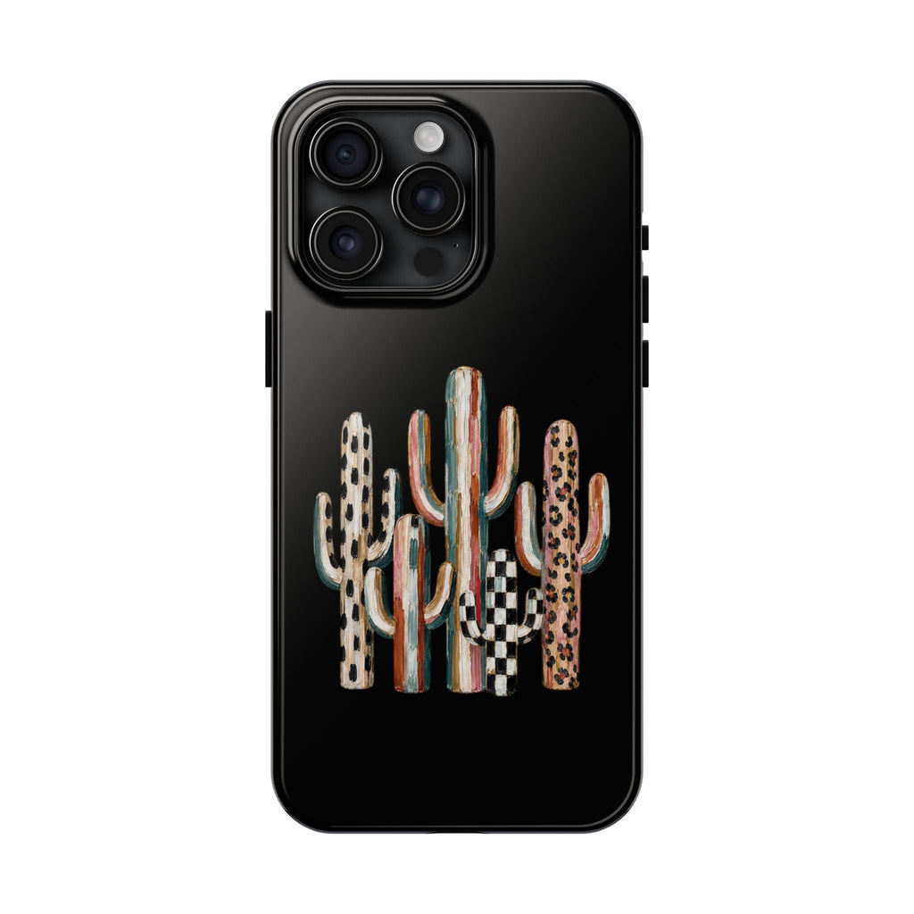 Boho Cactus Trio Phone Case | Tough Phone Case