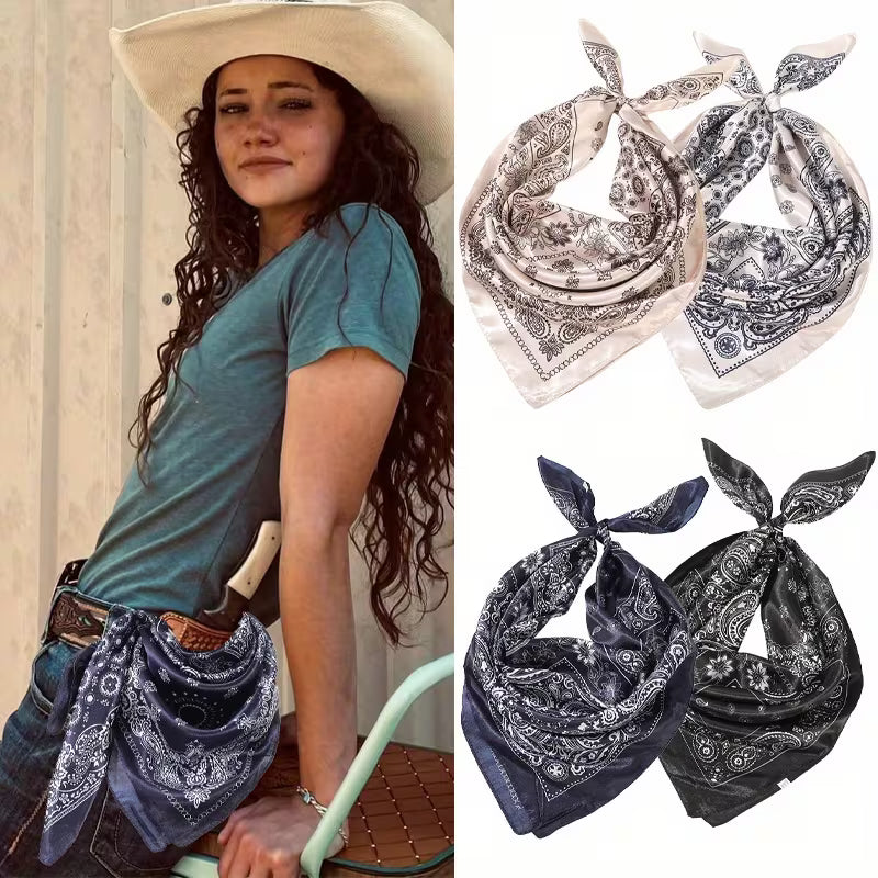 Boho Satin Scarf