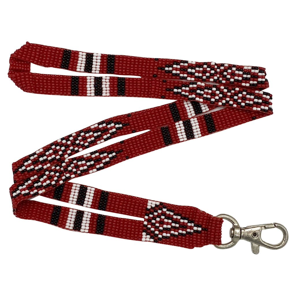 Red/Black/White Lanyard Id Holder