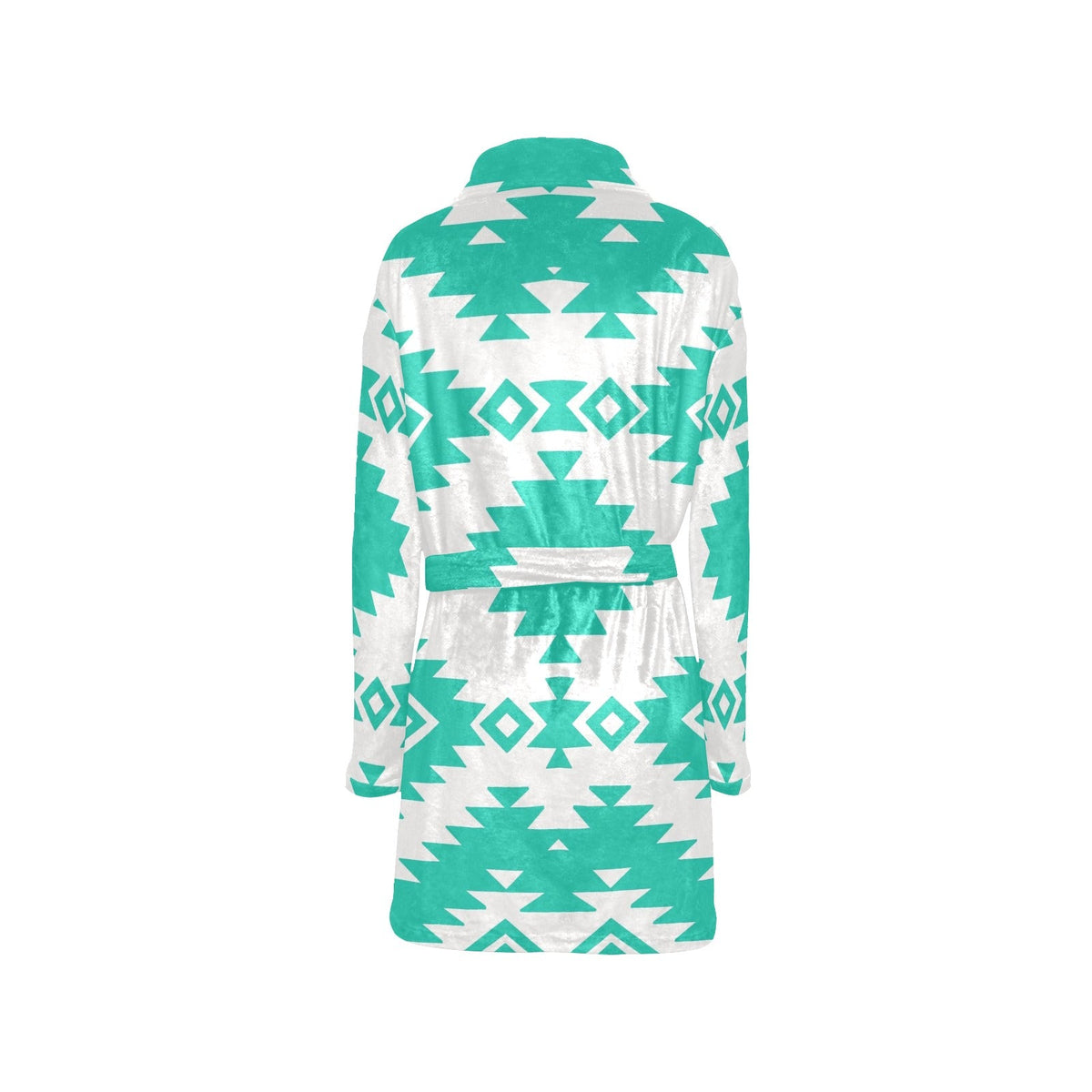 Baha Ranch Turquoise Aztec Women's Western Bath Robe