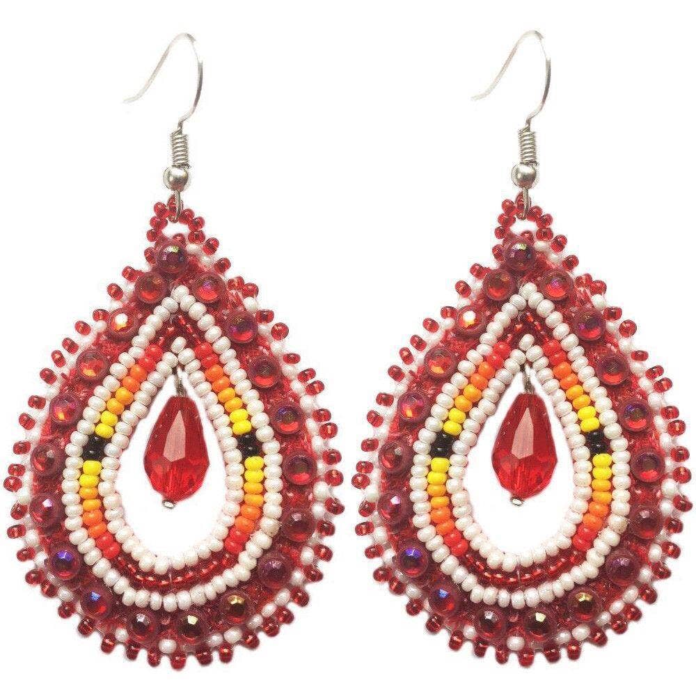 Gem Teardrop Earrings