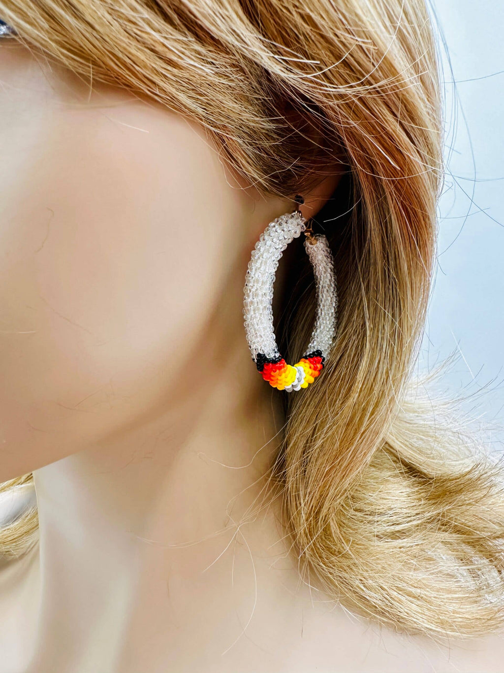 2 inch Silver hoops