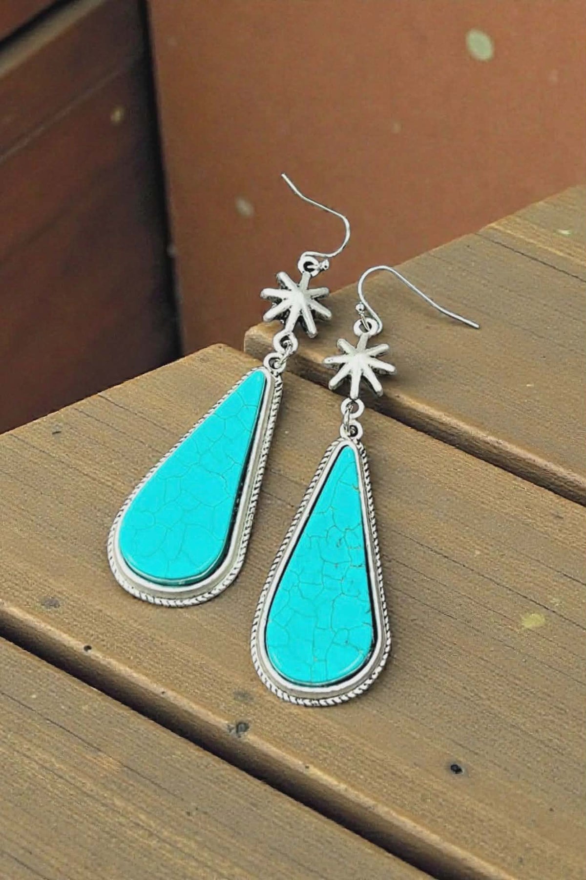 Turquoise Spur Earrings